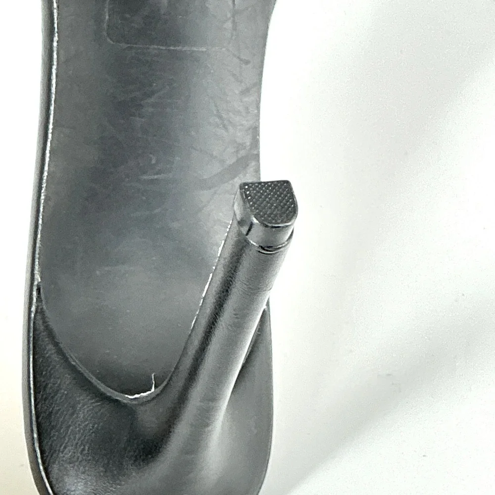 Journee‎ Size 10 Black Clear Sparkly Rhinestone Bow Stiletto Heels NEW Fenella